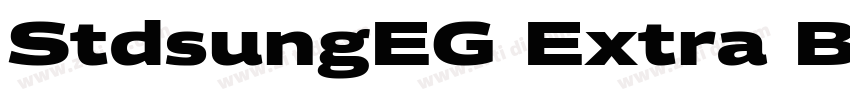 StdsungEG Extra Big5字体转换
